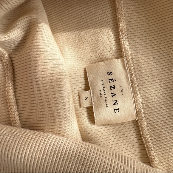 Sézane Jared Top Cream Size Small - Picture 3 of 5